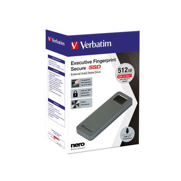 Verbatim Exec FP Secure SSD 512GB