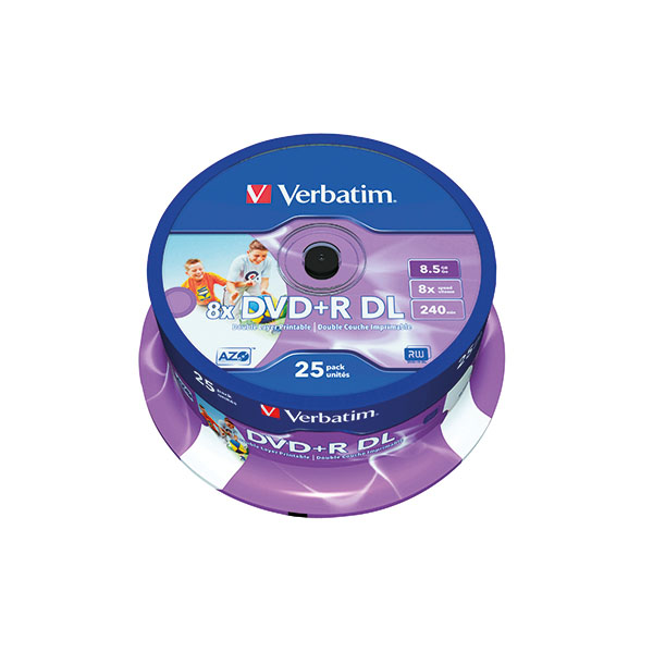 Verbatim DVD-R DL WP Spindle Pk25