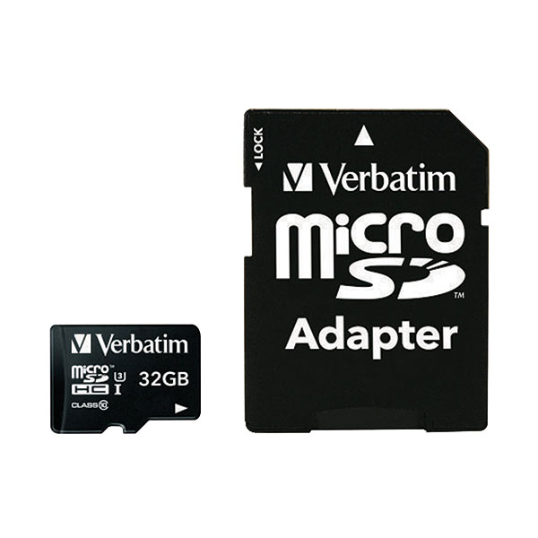 Verbatim Pro MicroSDHC 32Gb Mem Card