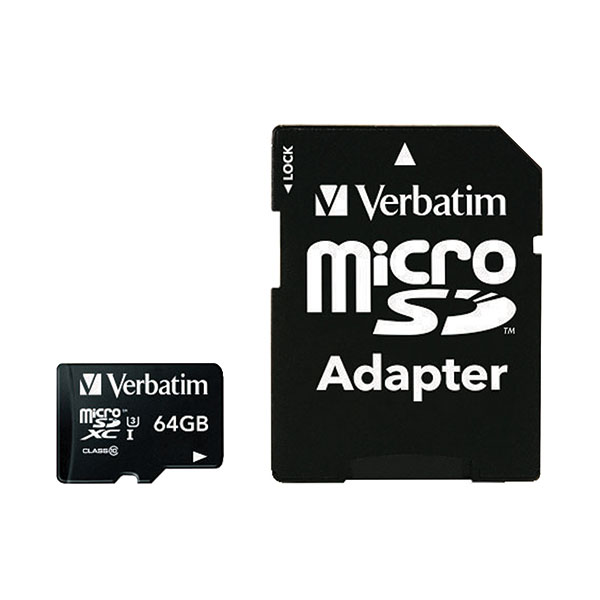 Verbatim Pro MicroSDXC 64Gb Mem Card