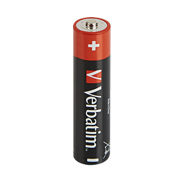 Verbatim AAA Alkaline Batteries Pk4