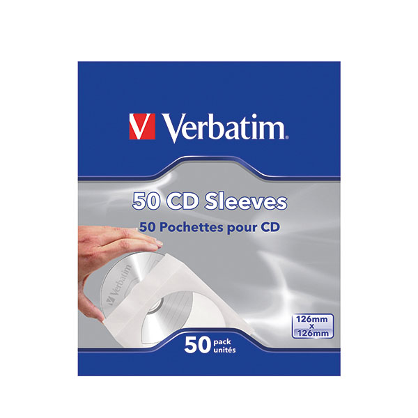 Verbatim CD/DVD Paper Sleeves Pk50