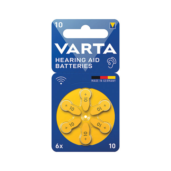 Varta Hearing Aid Batteries 10 Pk6