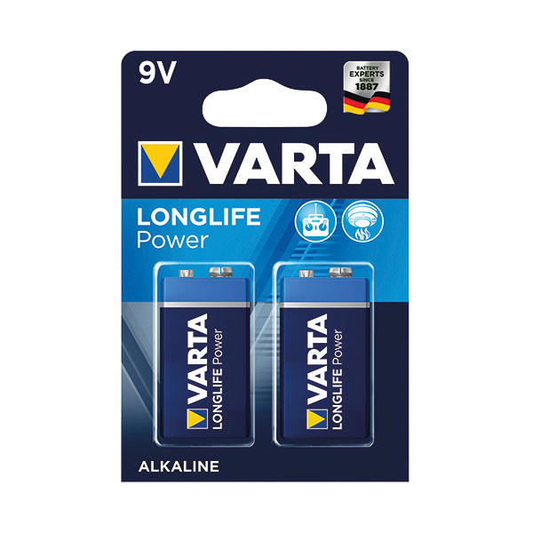 Varta Longlife Power 9V Battery Pk2