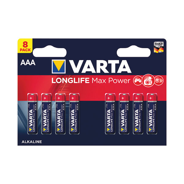 Varta Llife Max Pwr AAA Battery Pk8