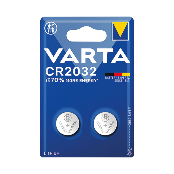 Varta CR2032 Coin Cell Battery Pk2