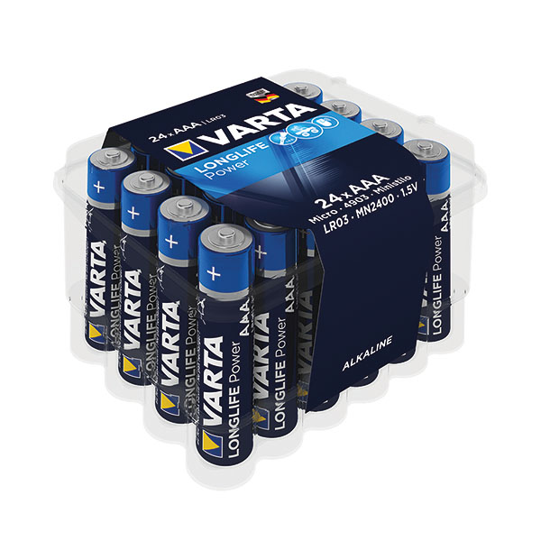 Varta Longlife Pwr AAA Battery Pk24