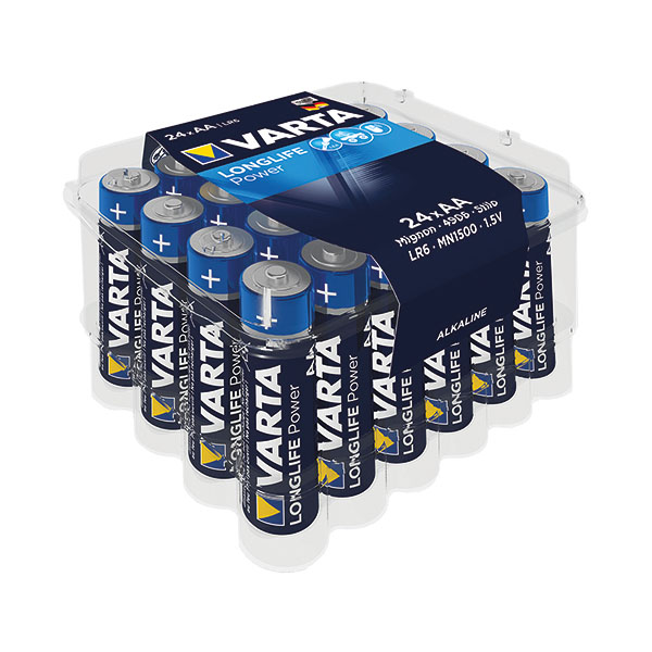 Varta Longlife Pwr AA Battery Pk24