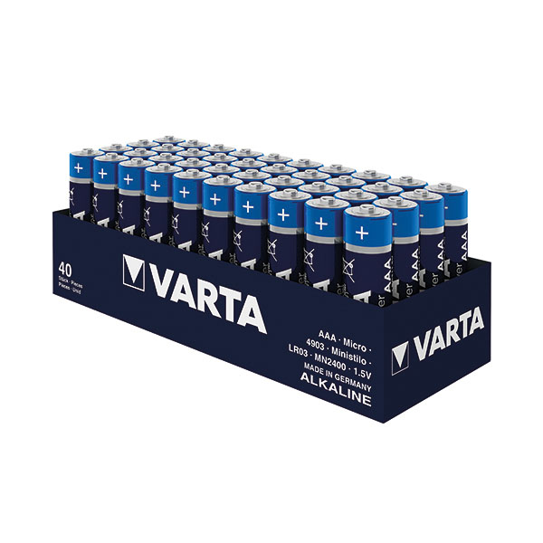 Varta Longlife Pwr AAA Battery Pk40