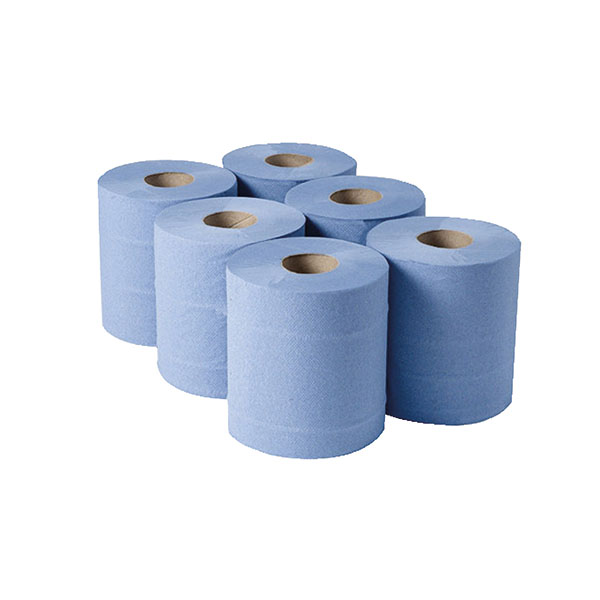 1-Ply Blu Cfeed Rolls 300mx175mm Pk6