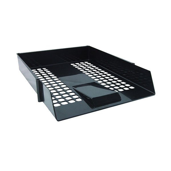 Black Plastic Letter Tray Pk12