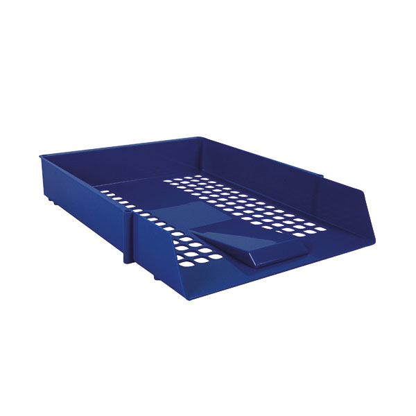 Blue Plastic Letter Tray Pk12