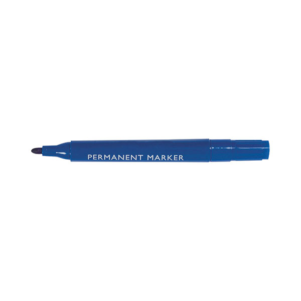 Blue Permanent Marker Bullet Pk10