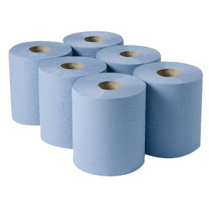 2Work Cfeed Roll 3-Ply Blu 135M