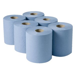 2Work Centrefeed Roll 3 Ply Blu 135M