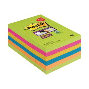 Post-it Super Sticky Notes XXL Pk 6