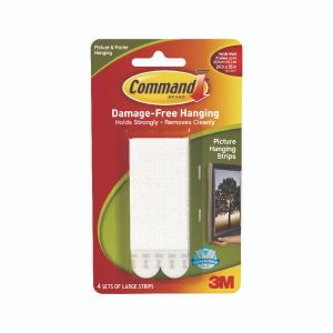 3M Command Hanging Strips Large Pk4