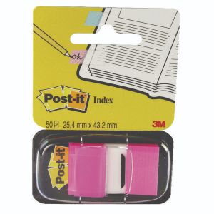 3M Post-It Index Tab 25mm Brgt Pk600