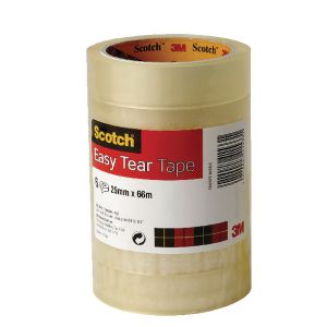 Scotch Easy Tear Clr Tape 25mmx66m