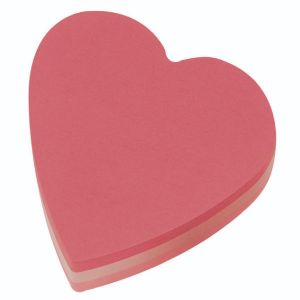 Post-It Heart 70x70mm Pnk Pk12 2007H