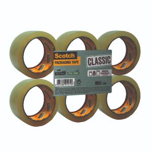 Scotch Packaging Tape 50mmx66m Pk6