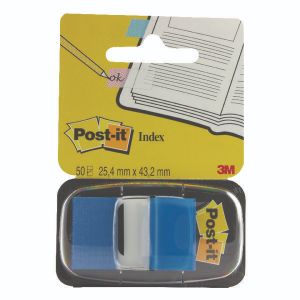 3M Post-It Index Blue x50 + Disp