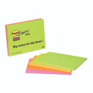 Post-It Meetng Ntes Ast 8x6 45Sh Pk4