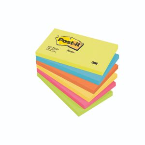 Post-It Notes Wrm Neon 127x76 Pk6