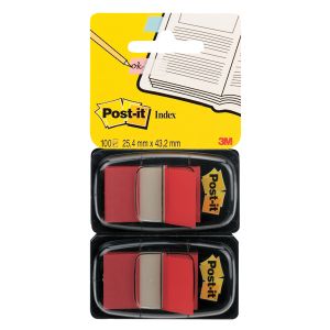 Postit Index Flag Dispenser Red Pk