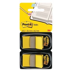 Postit Index Flag Dispenser Ylw Pk2