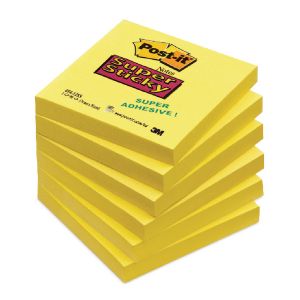 Post-it Super Sticky 76x76 Ylw Pk6