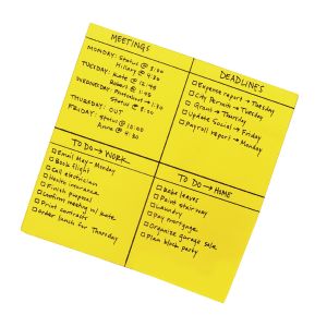 Post-It Ss Big Nts 279x279mm Yl Pk30