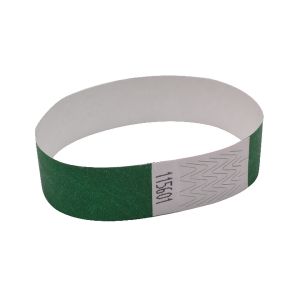 Announce 19mm Wrist Bands Grn Pk1000