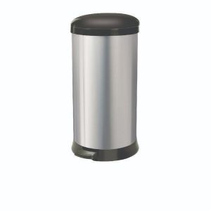 Addis 30L Soft Close Bin Steel/Blk