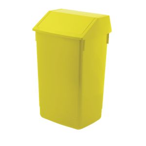 Addis 60L Flip Top Recycle Bin Ylw