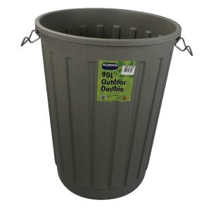 Addis Dustbin Base Round 90L Grey Addis Dustbin Base Round 90L Grey