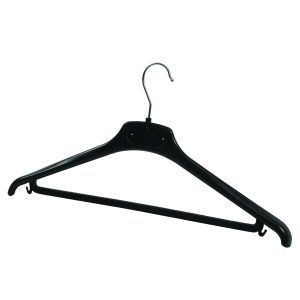 Alba Plastic Coat Hanger BlackPk20