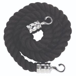 Rope 25x1500mm Black Chrome Clip