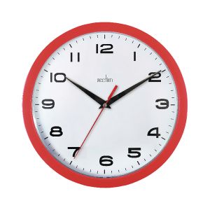 Acctim Aylesbury Wall Clock Red
