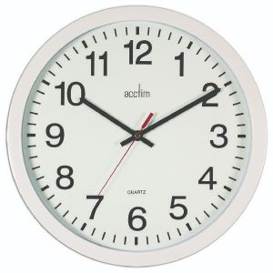 Acctim Controller Wall Clock Wht