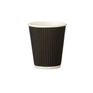 Black Ripple Cup 8Oz Pk500