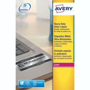 Avery Heavy Duty Silver Laser Labels