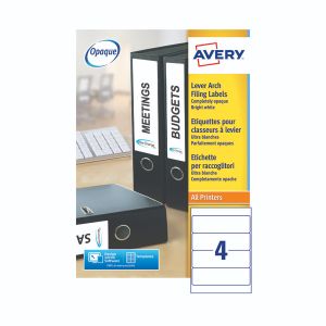 Avery Lsr Lvr Arc Spne Lbl Wht Bx100