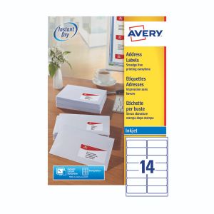 Avery Inkjet Address Label 14 Sheet