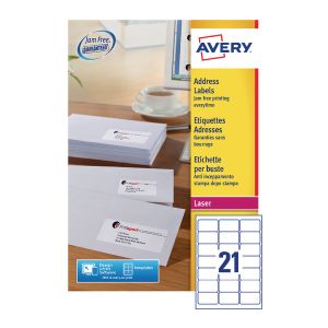 Avery L7160-100 Lsr Lbls Wht Pk2100