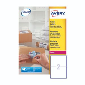 Avery Lsr SHP Lbls 2L/Sh Wht Bx250 Avery Lsr SHP Lbls 2L/Sh Wht Bx250
