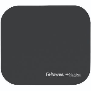 Fellowes Microban Black Mouse Mat