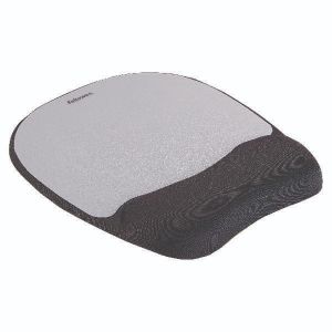 Fellowes Memory Mouse Pad Blk/Silver