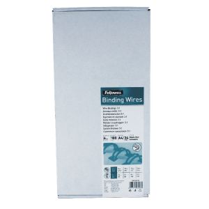 Fellowes 6mm Black Wire Bind Pk100