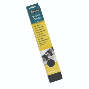 Fellowes 10mm Black Bind Comb Pk100